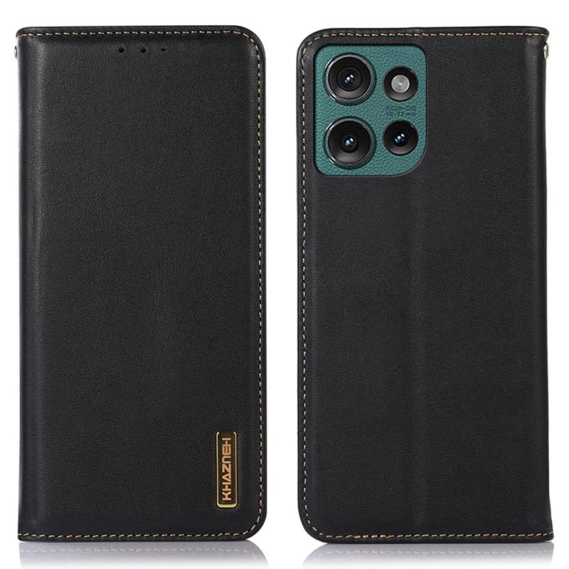 Flip Cover Motorola Edge 50 Neo Cuir Nappa KHAZNEH