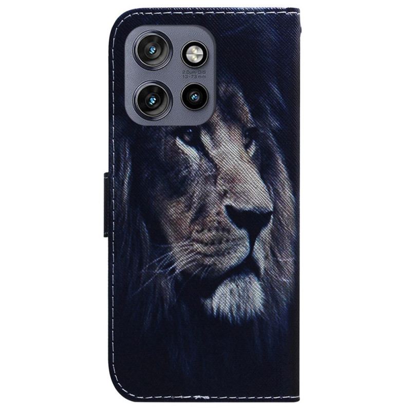 Housse Motorola Edge 50 Neo Dreaming Lion