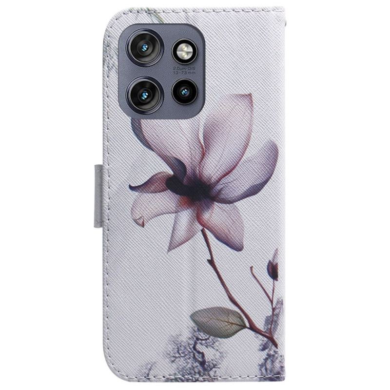 Housse Motorola Edge 50 Neo Fleur rose