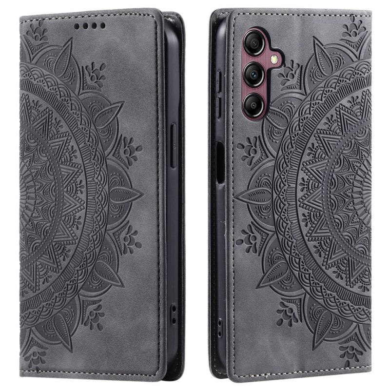 Flip Cover Samsung Galaxy S24 FE Effet Daim Mandala