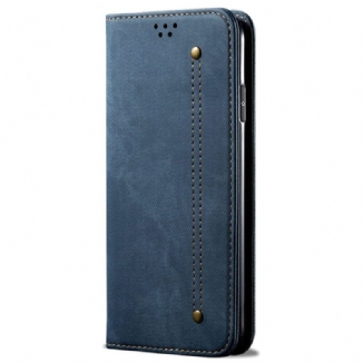 Flip Cover Samsung Galaxy S24 FE Tissu Jeans