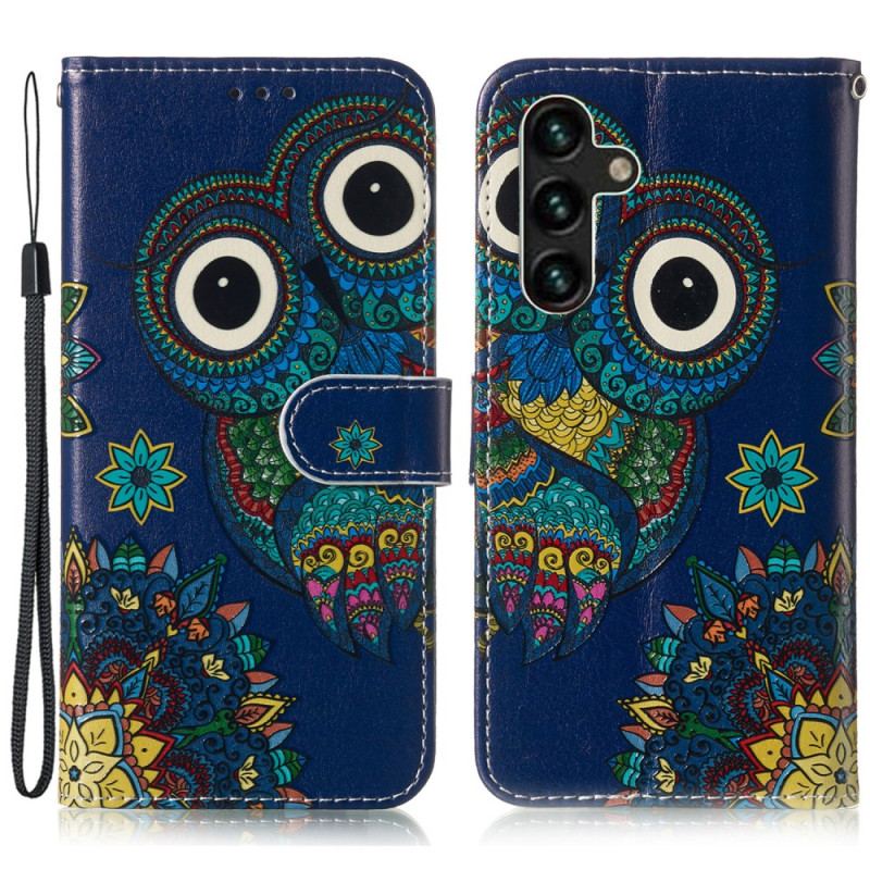 Housse Samsung Galaxy S24 FE Hibou Bleu