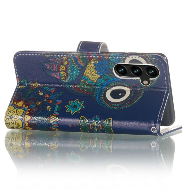 Housse Samsung Galaxy S24 FE Hibou Bleu