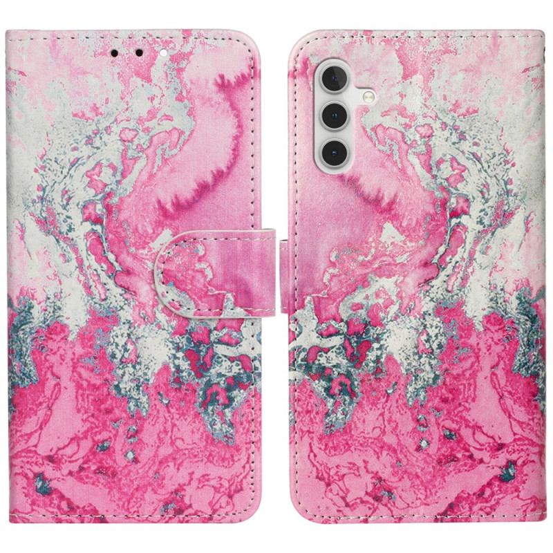 Housse Samsung Galaxy S24 FE Marbre Rose d'Eau de Mer