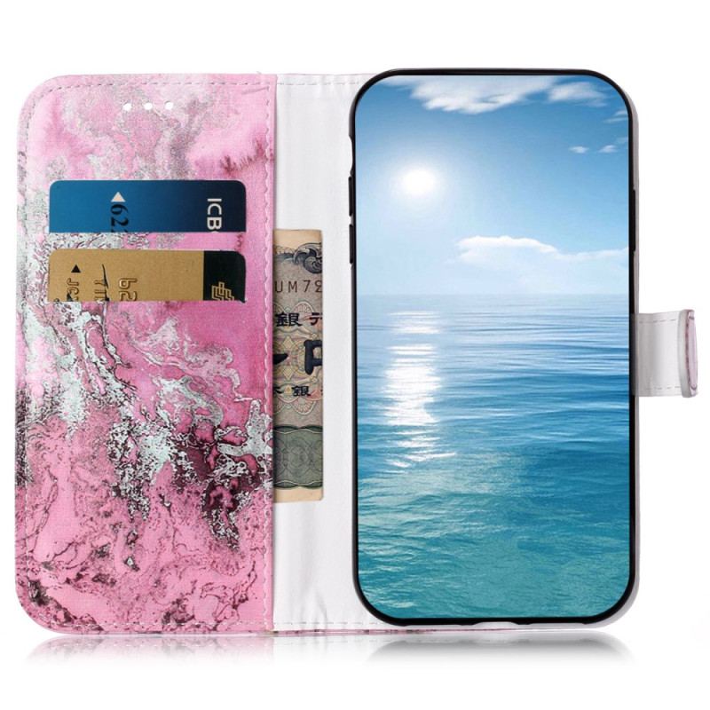 Housse Samsung Galaxy S24 FE Marbre Rose d'Eau de Mer