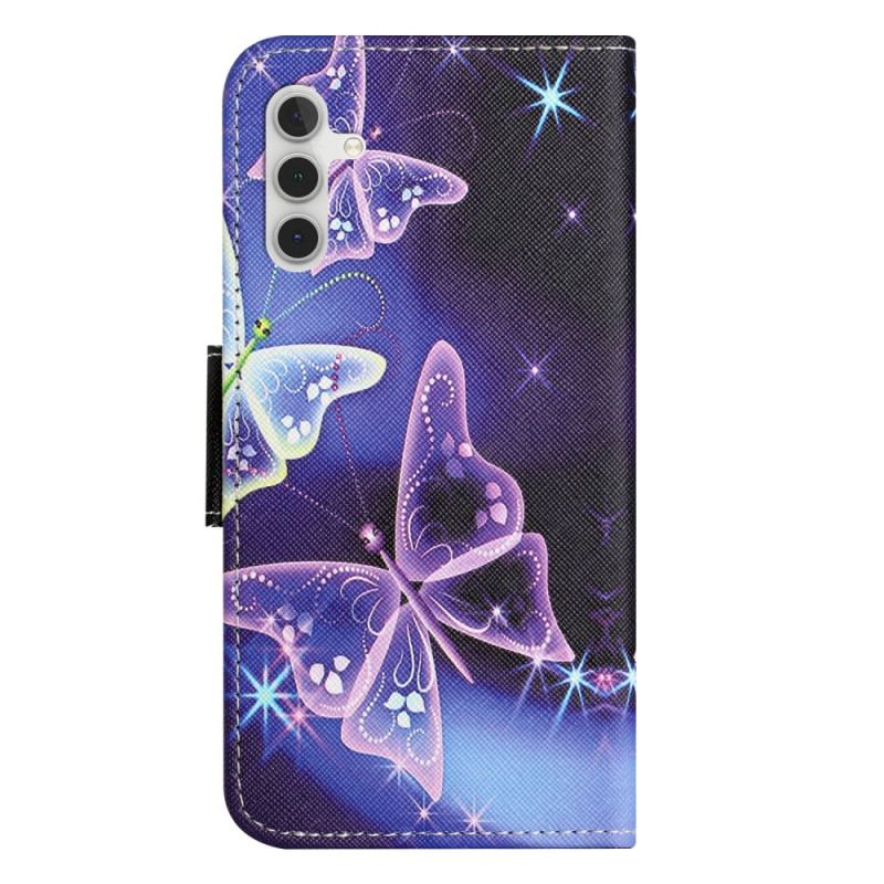 Housse Samsung Galaxy S24 FE Papillons Scintillants