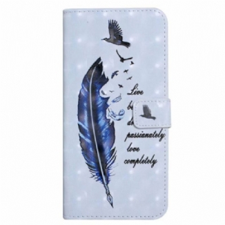 Housse Samsung Galaxy S24 FE Plume Bleue