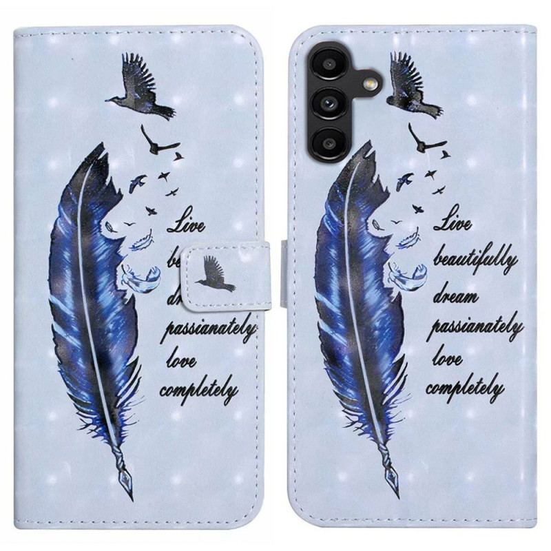 Housse Samsung Galaxy S24 FE Plume Bleue