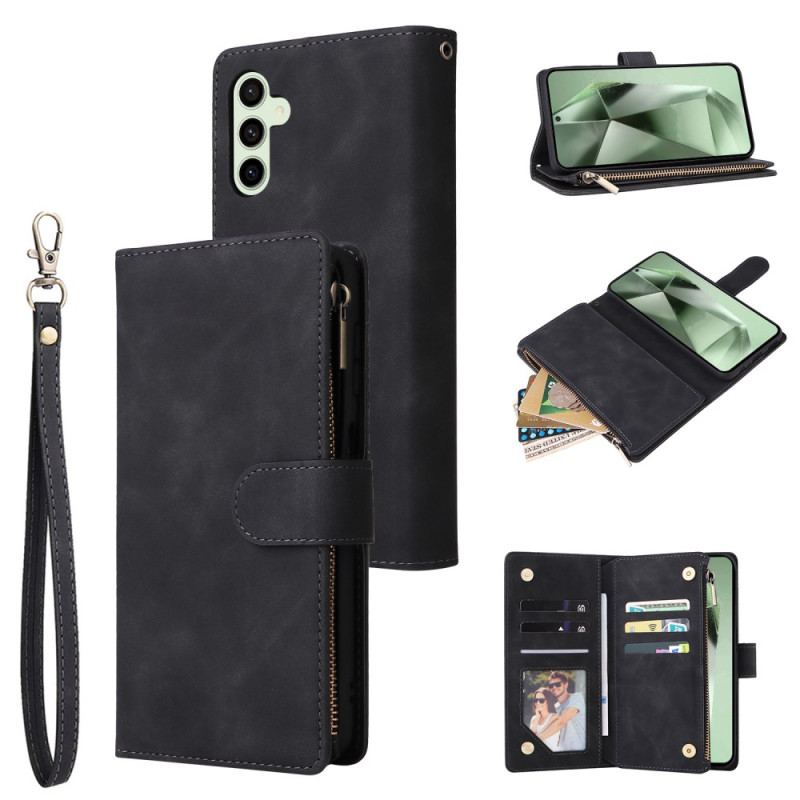 Housse Samsung Galaxy S24 FE Portefeuille Design Cuir