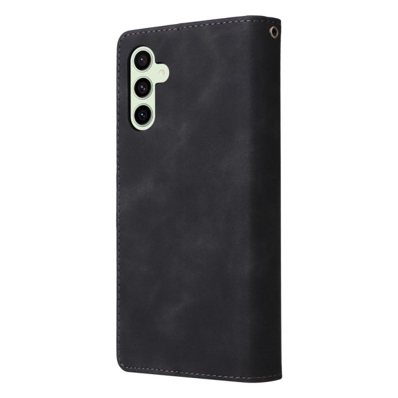 Housse Samsung Galaxy S24 FE Portefeuille Design Cuir