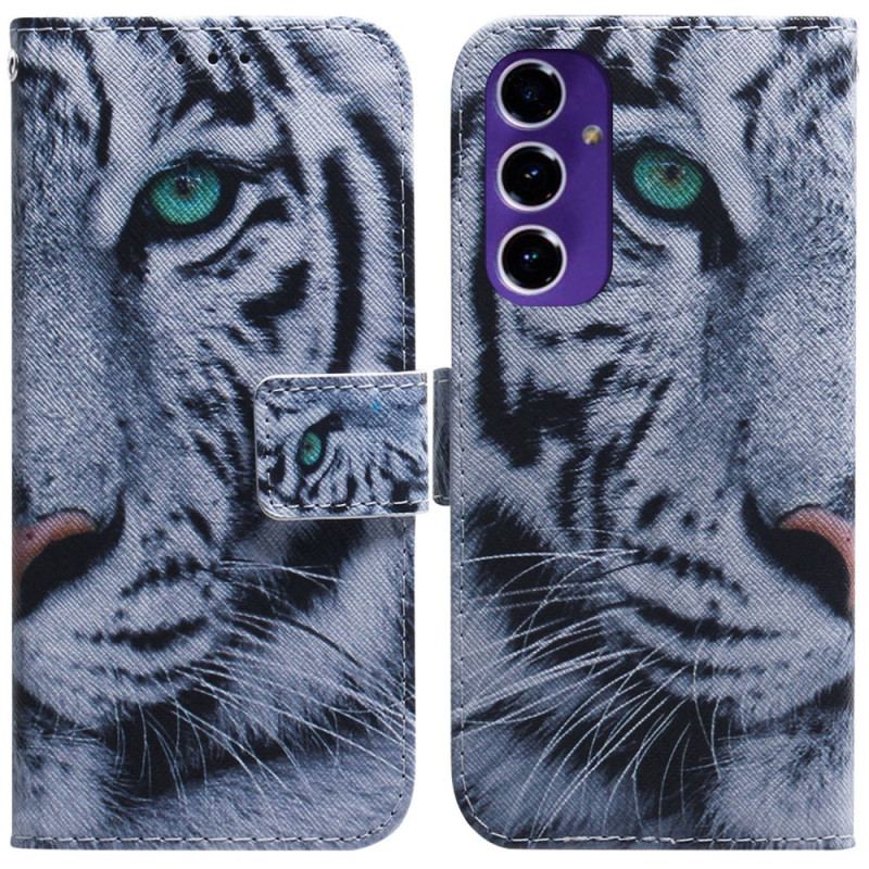 Housse Samsung Galaxy S24 FE Tigre Blanc