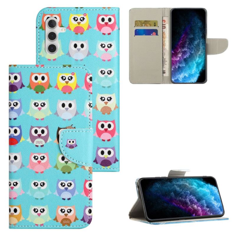 Housse Samsung Galaxy S24 FE Tribu de Hiboux