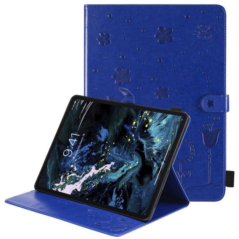 Housse iPad Pro 12.9" Chat et Abeilles