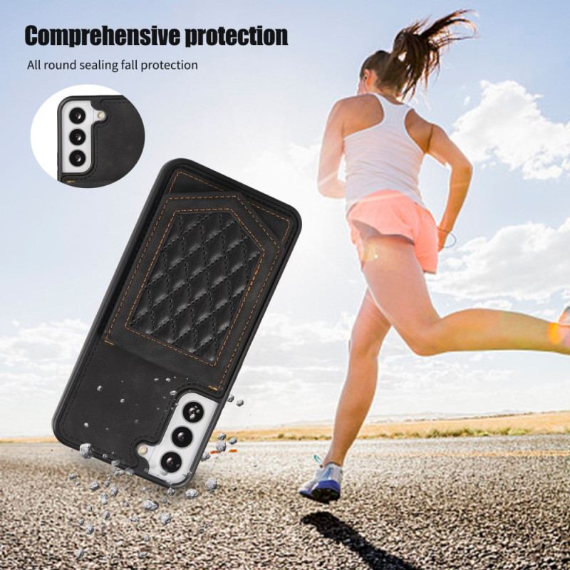 Coque Samsung Galaxy S23 Plus 5G RFID Porte-Cartes avec Bandoulière