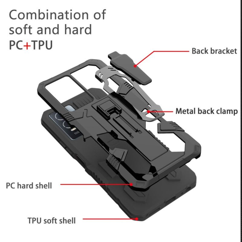 Coque Samsung Galaxy S23 Plus 5G Robot avec Pince Ceinture