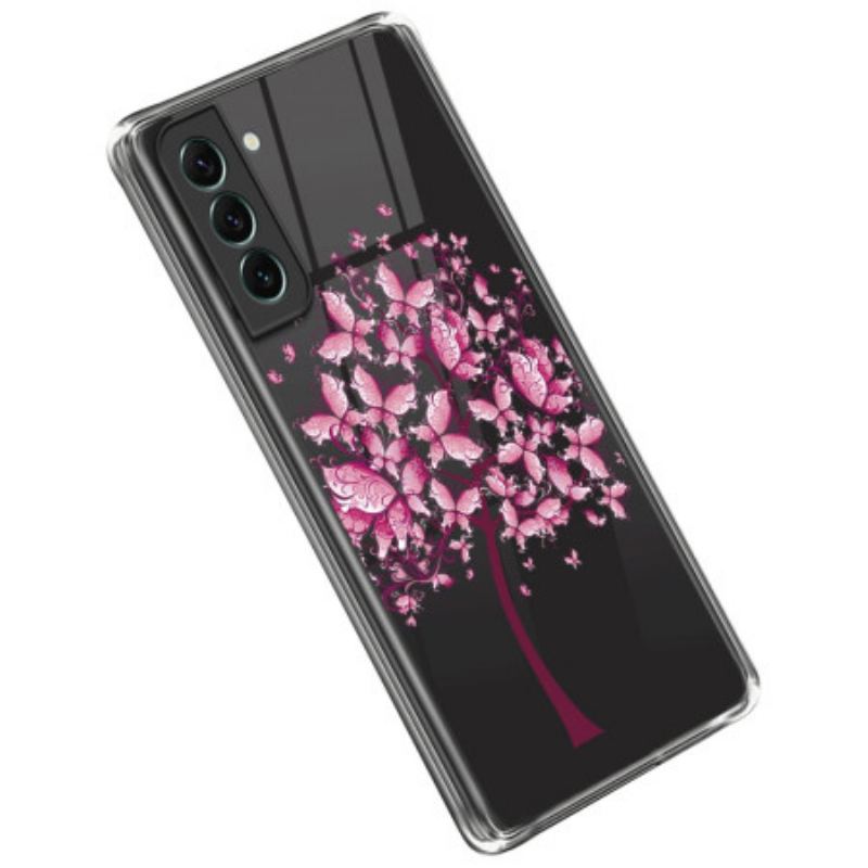 Coque Samsung Galaxy S23 Plus 5G Transparente Arbre Rose