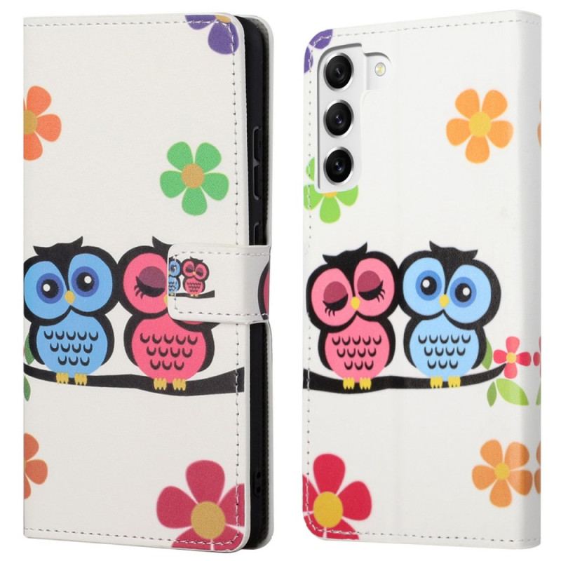 Housse Samsung Galaxy S23 Plus 5G Couple de Hiboux