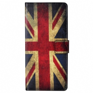 Housse Samsung Galaxy S23 Plus 5G Drapeau Anglais Vintage