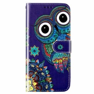 Housse Samsung Galaxy S23 Plus 5G Hibou à Lanière