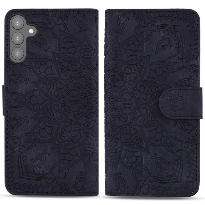 Housse Samsung Galaxy S23 Plus 5G Mandala Stylé à Lanière