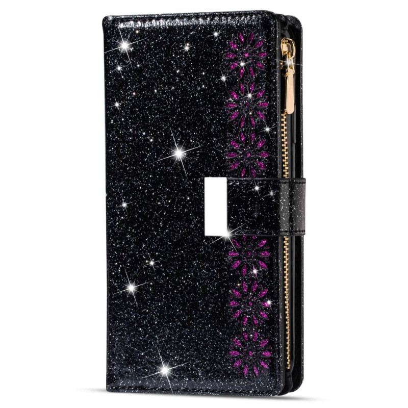 Housse Samsung Galaxy S23 Plus 5G Paillettes Portefeuille