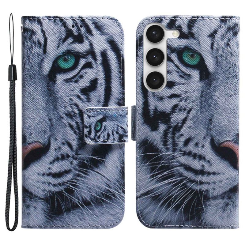 Housse Samsung Galaxy S23 Plus 5G Tigre Blanc