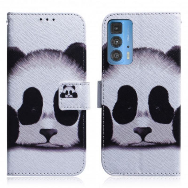 Housse Motorola Edge 20 Pro Face de Panda