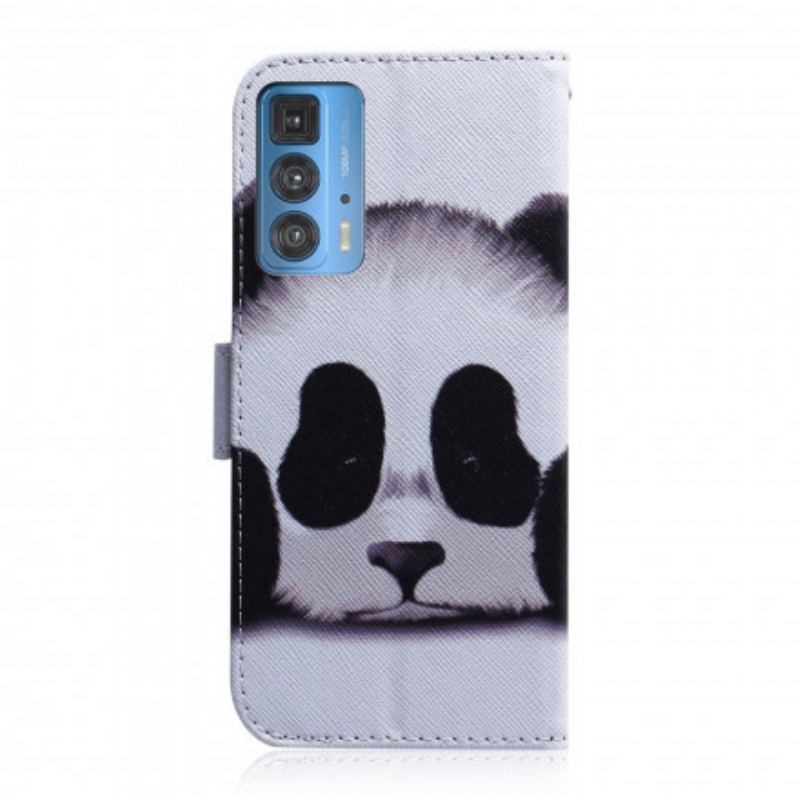 Housse Motorola Edge 20 Pro Face de Panda