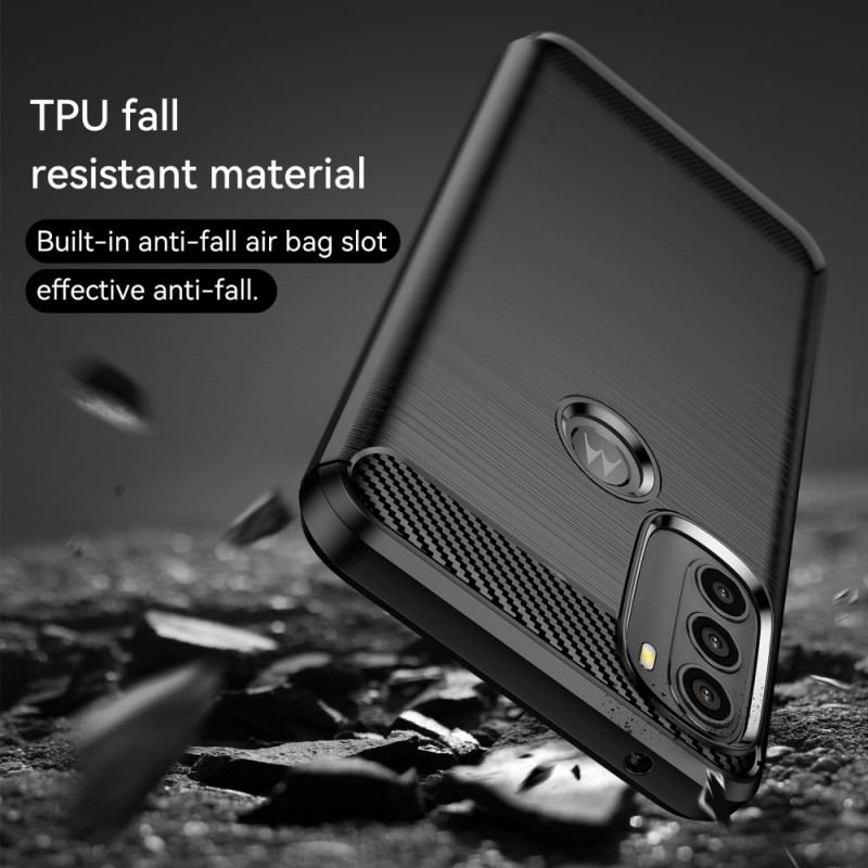 Coque Moto G71 5G Fibre Carbone Brossée