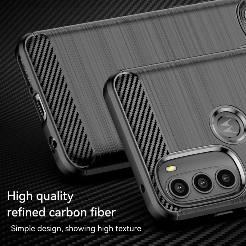 Coque Moto G71 5G Fibre Carbone Brossée