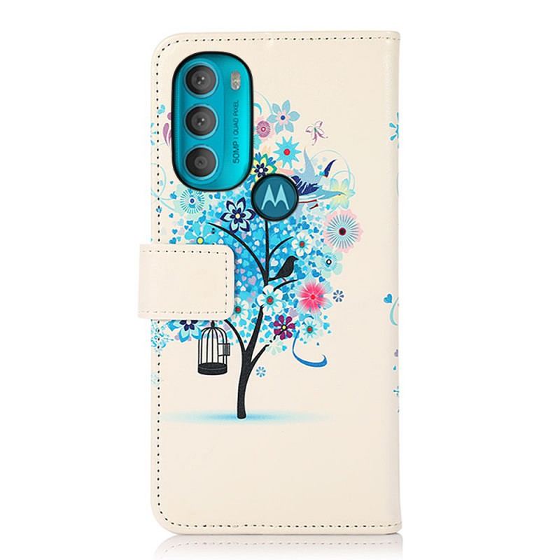 Housse Moto G71 5G Arbre Fleuri