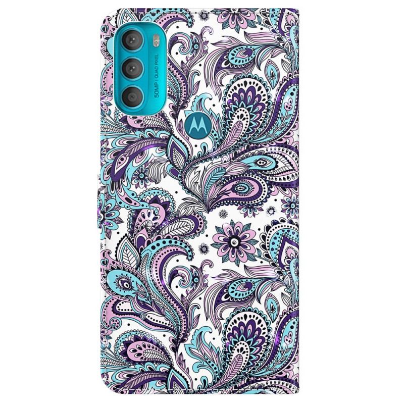 Housse Moto G71 5G Motif Cachemire