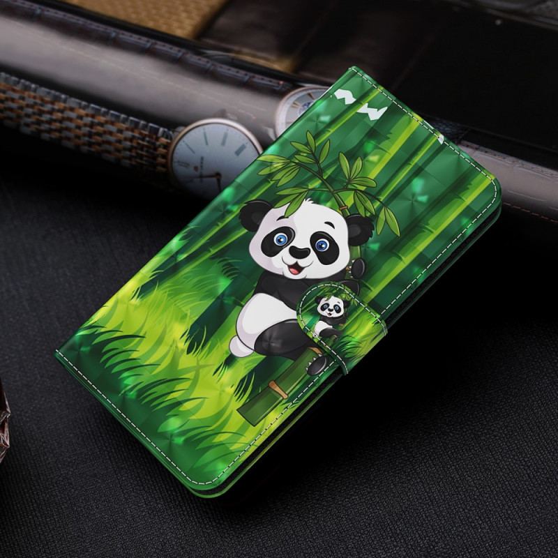 Housse Moto G71 5G Panda et Bambou