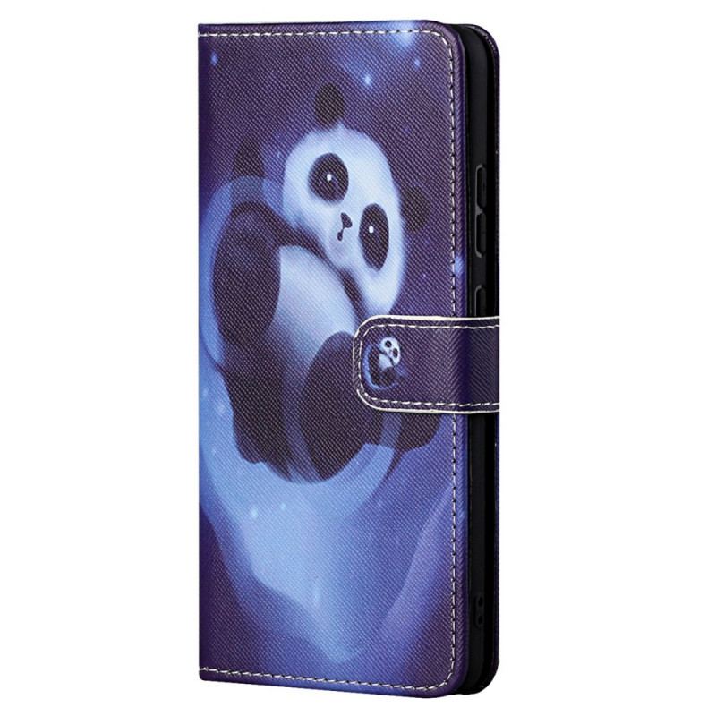 Housse Moto G71 5G Panda Space à Lanière