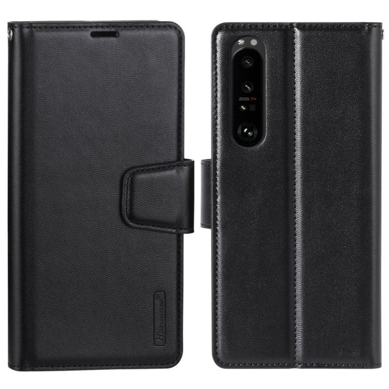 Housse Sony Xperia 1 IV Effet Cuir HANMAN