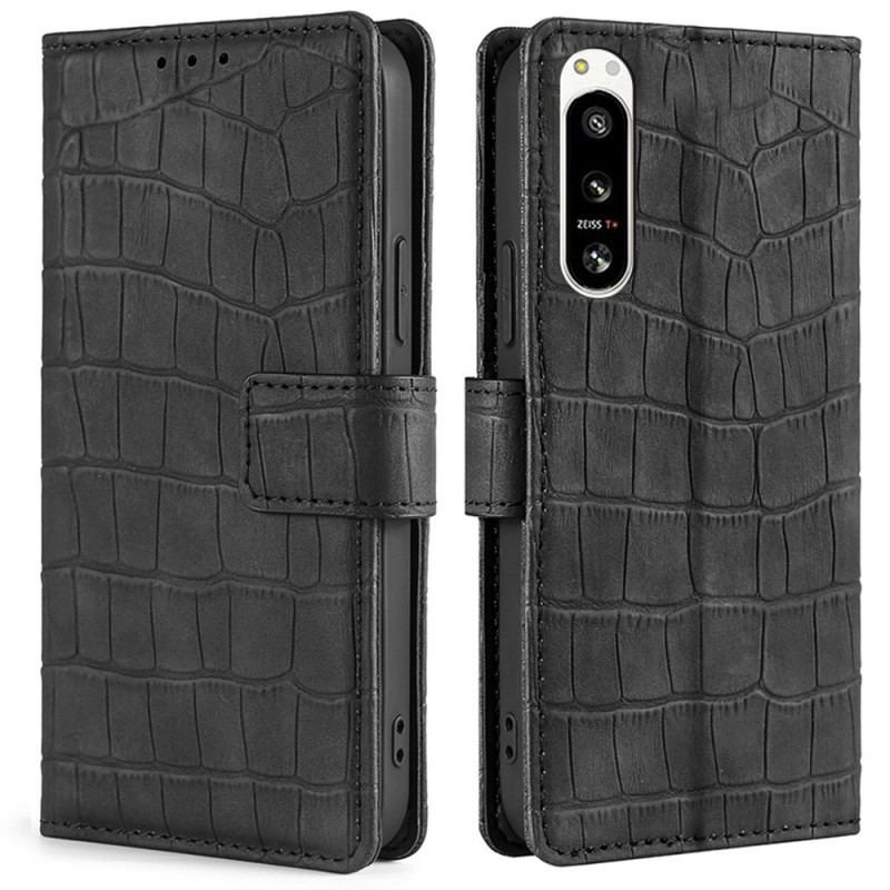 Housse Sony Xperia 5 IV Style Peau de Crocodile