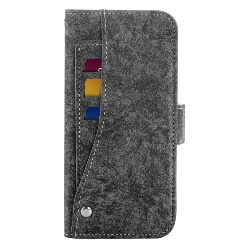 Housse Sony Xperia 5 IV Vintage Porte-Cartes Rotatif