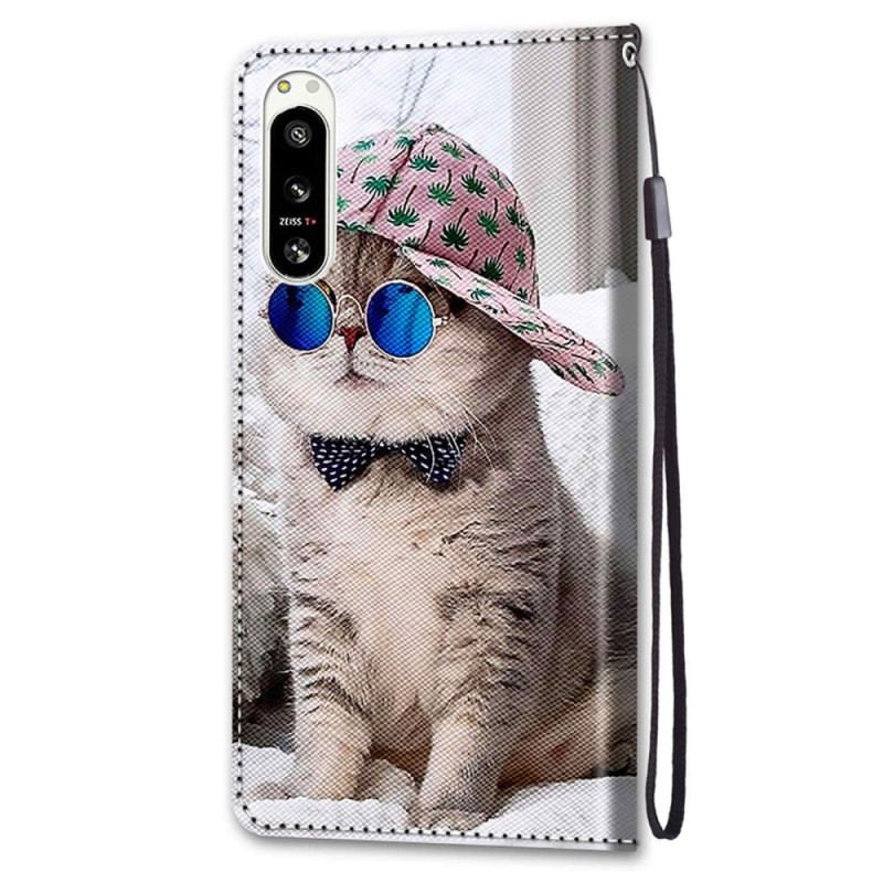 Housse Sony Xperia 5 IV Yo Cat à Lanière