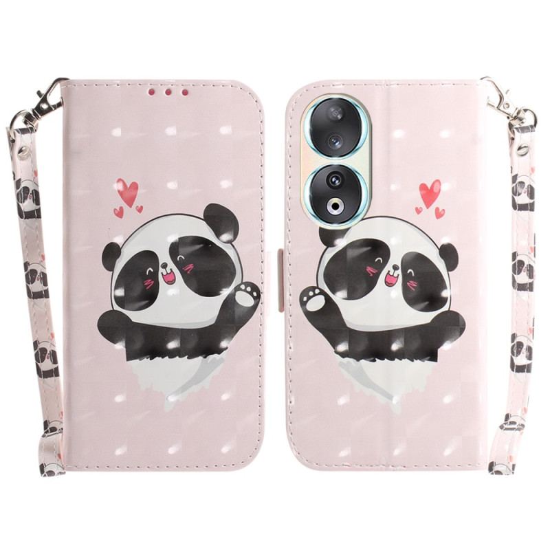 Housse Honor 90 Panda Love à Lanière