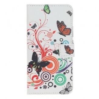 Housse Huawei P Smart S Papillons et Fleurs