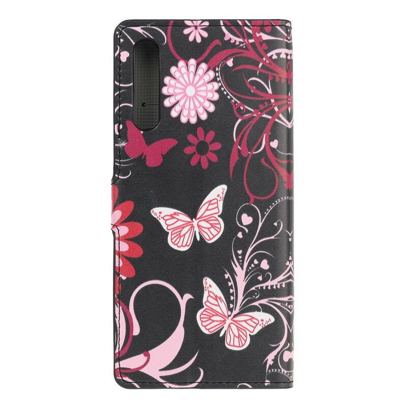 Housse Huawei P Smart S Papillons et Fleurs