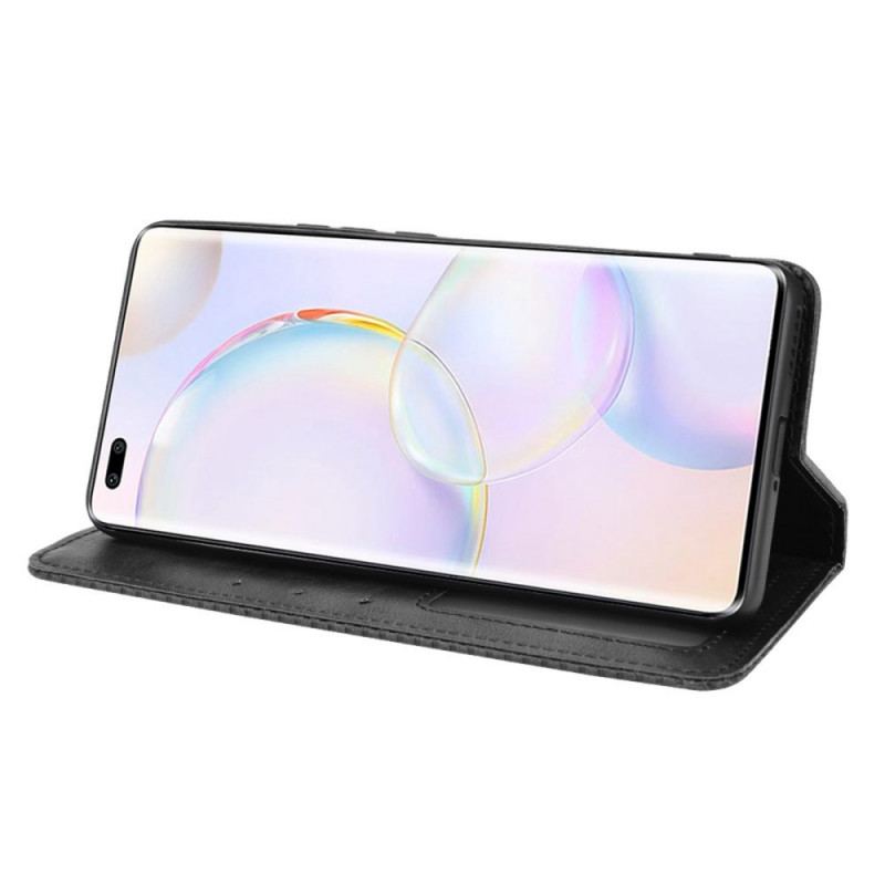 Flip Cover Honor 50 Pro / Huawei Nova 9 Pro Effet Cuir Vintage Stylisé