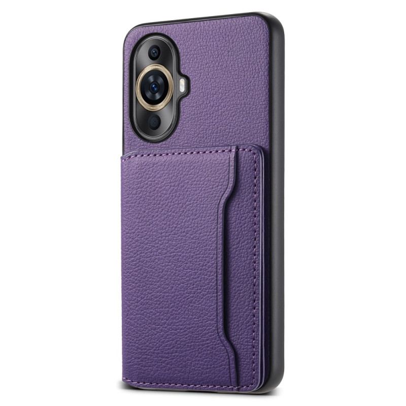 Coque Huawei Nova 12S Effet Cuir Porte-Cartes Support