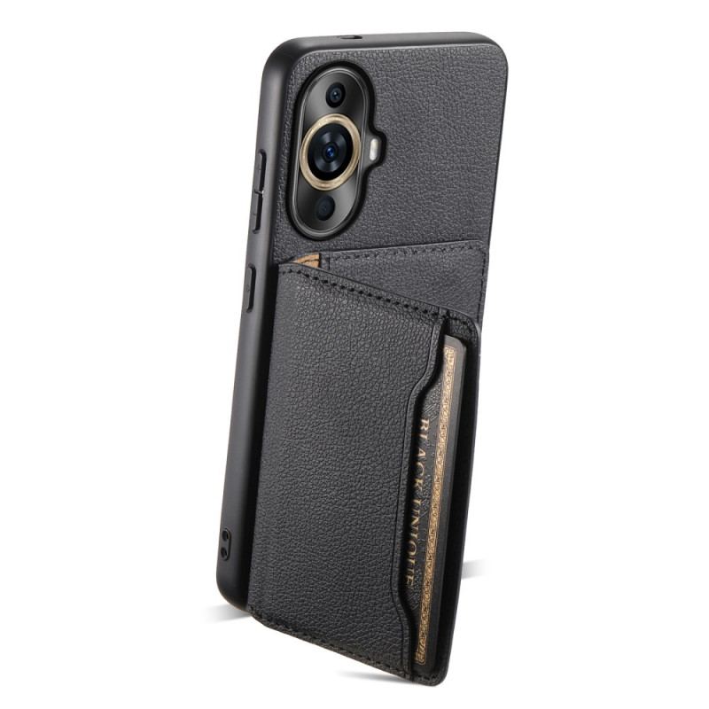 Coque Huawei Nova 12S Effet Cuir Porte-Cartes Support