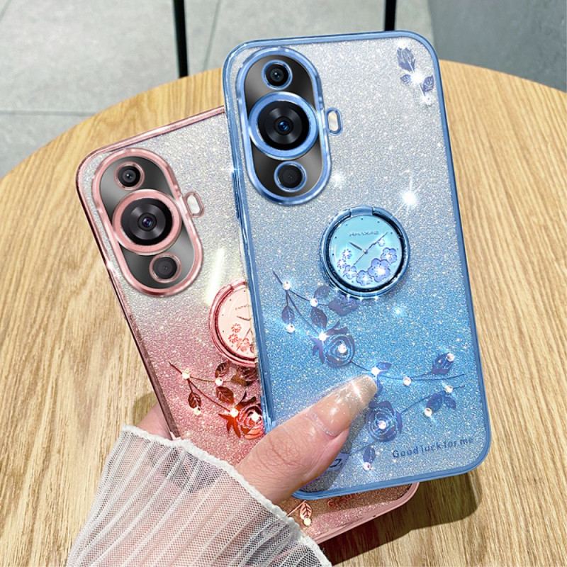 Coque Huawei Nova 12S Strass et Support Kadem