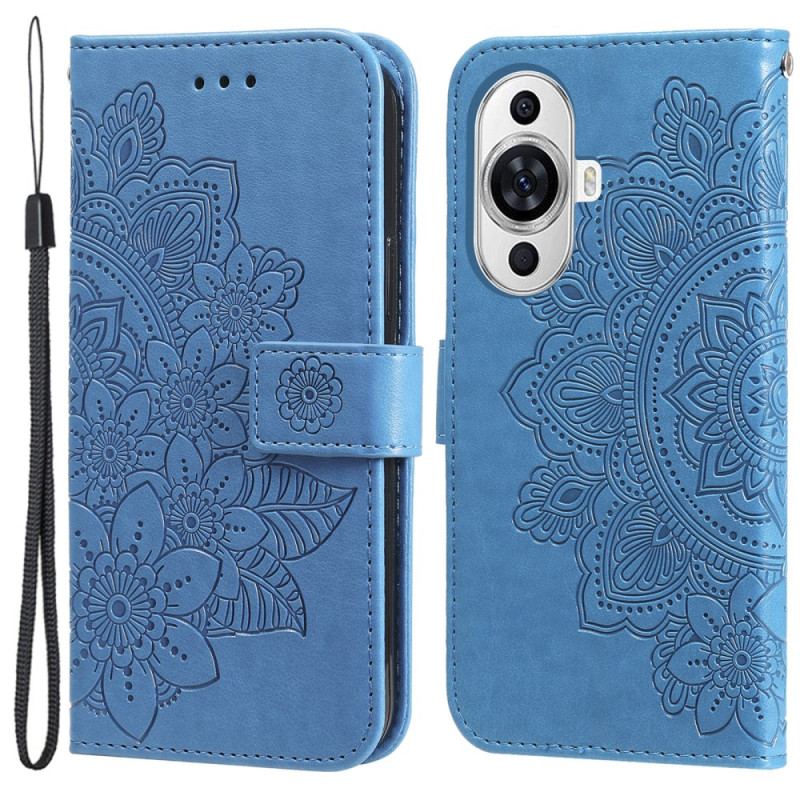 Housse Huawei Nova 12S Décor Mandala à Lanière