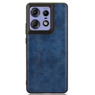 Coque Motorola Edge 50 Pro Effet Cuir Couture