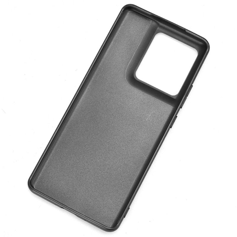 Coque Motorola Edge 50 Pro Effet Cuir Couture