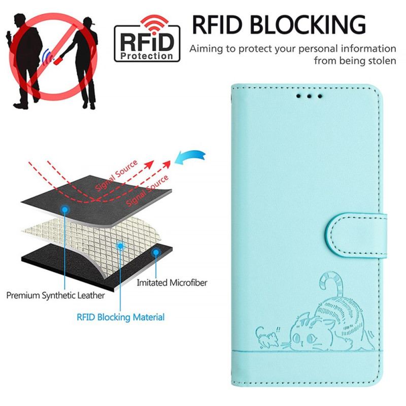 Housse Motorola Edge 50 Pro Protection RFID Cartoon