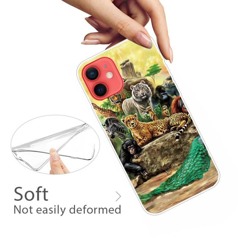 Coque iPhone 13 Mini Animaux Safari